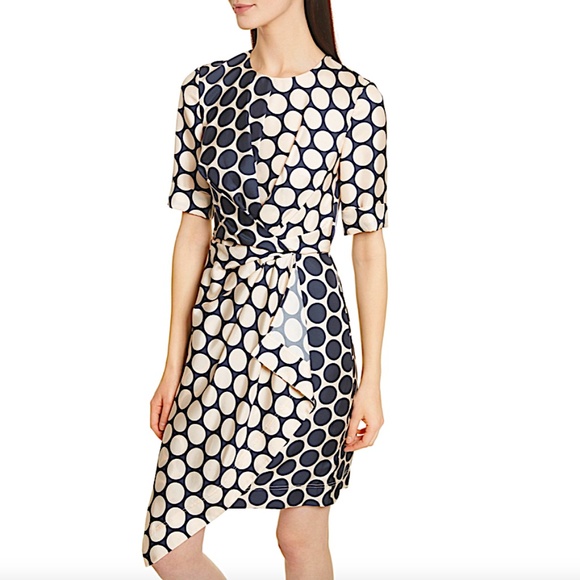 Jason Wu Polka Dot Silk Dress SZ 6 Shell Combo Mrsp - Picture 1 of 14